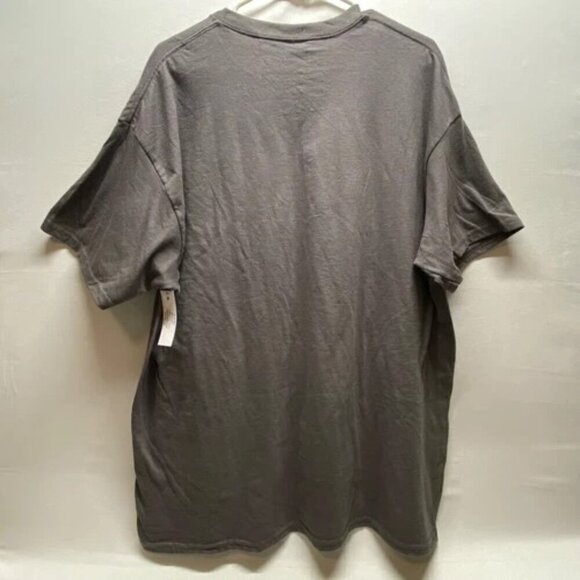 Mushroom Shirt Men's XL Charcoal Gray Super Fun Guy Graphic Logo - Picture 4 of 9